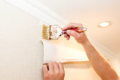 Pose de papier peint à Cournon — revêtements muraux et toiles de verre